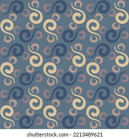 Seamless swirl pattern for prints, textile, web, advertising and any design projects. Simple and elegant traditional ornament will decorate any surface or thing and make it attractive. 