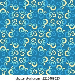 Patrón giratorio sin problemas para impresiones, textiles, web, publicidad y cualquier proyecto de diseño. El ornamento tradicional sencillo y elegante decorará cualquier superficie o cosa y lo hará atractivo. 