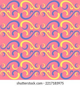 Seamless swirl pattern for prints, textile, web, advertising and any design projects. Simple and elegant traditional ornament will decorate any surface or thing and make it attractive. 