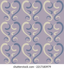 Seamless swirl pattern for prints, textile, web, advertising and any design projects. Simple and elegant traditional ornament will decorate any surface or thing and make it attractive. 