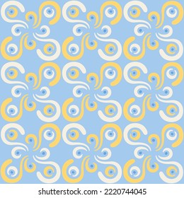 Seamless swirl pattern for prints, textile, web, advertising and any design projects. Simple and elegant traditional ornament will decorate any surface or thing and make it attractive. 