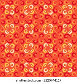 Seamless swirl pattern for prints, textile, web, advertising and any design projects. Simple and elegant traditional ornament will decorate any surface or thing and make it attractive. 