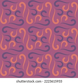 Seamless swirl pattern for prints, textile, web, advertising and any design projects. Simple and elegant traditional ornament will decorate any surface or thing and make it attractive. 