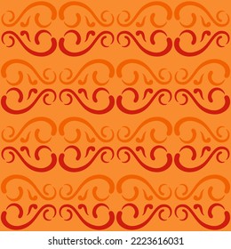 Patrón giratorio sin problemas para impresiones, textiles, web, publicidad y cualquier proyecto de diseño. El ornamento tradicional sencillo y elegante decorará cualquier superficie o cosa y lo hará atractivo. 