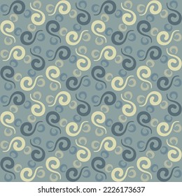 Seamless swirl pattern for prints, textile, web, advertising and any design projects. Simple and elegant traditional ornament will decorate any surface or thing and make it attractive. 