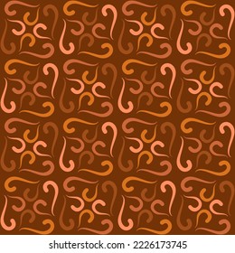 Patrón giratorio sin problemas para impresiones, textiles, web, publicidad y cualquier proyecto de diseño. El ornamento tradicional sencillo y elegante decorará cualquier superficie o cosa y lo hará atractivo. 