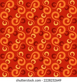 Patrón giratorio sin problemas para impresiones, textiles, web, publicidad y cualquier proyecto de diseño. El ornamento tradicional sencillo y elegante decorará cualquier superficie o cosa y lo hará atractivo. 