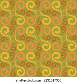 Seamless swirl pattern for prints, textile, web, advertising and any design projects. Simple and elegant traditional ornament will decorate any surface or thing and make it attractive. 