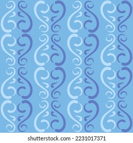 Seamless swirl pattern for prints, textile, web, advertising and any design projects. Simple and elegant traditional ornament will decorate any surface or thing and make it attractive. 
