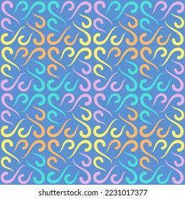 Seamless swirl pattern for prints, textile, web, advertising and any design projects. Simple and elegant traditional ornament will decorate any surface or thing and make it attractive. 