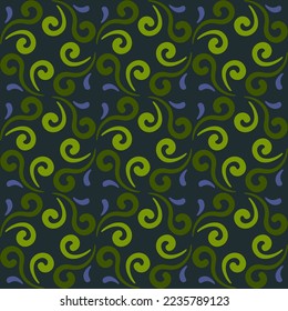 Patrón giratorio sin problemas para impresiones, textiles, web, publicidad y cualquier proyecto de diseño. El ornamento tradicional sencillo y elegante decorará cualquier superficie o cosa y lo hará atractivo. 