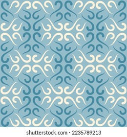Seamless swirl pattern for prints, textile, web, advertising and any design projects. Simple and elegant traditional ornament will decorate any surface or thing and make it attractive. 