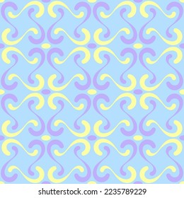 Seamless swirl pattern for prints, textile, web, advertising and any design projects. Simple and elegant traditional ornament will decorate any surface or thing and make it attractive. 