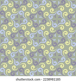 Seamless swirl pattern for prints, textile, web, advertising and any design projects. Simple and elegant traditional ornament will decorate any surface or thing and make it attractive. 