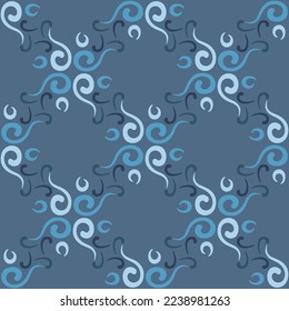 Seamless swirl pattern for prints, textile, web, advertising and any design projects. Simple and elegant traditional ornament will decorate any surface or thing and make it attractive. 