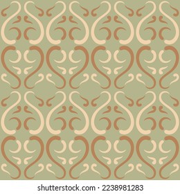 Seamless swirl pattern for prints, textile, web, advertising and any design projects. Simple and elegant traditional ornament will decorate any surface or thing and make it attractive. 