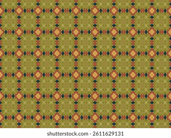 Seamless Symmetric Decoration Art Fabric Tile Cloth Shape Digital Luxury Fashion Graphic Textile Visual Wallpaper Texture Perspective Background Interior Design Geometric Endless Template Pattern.