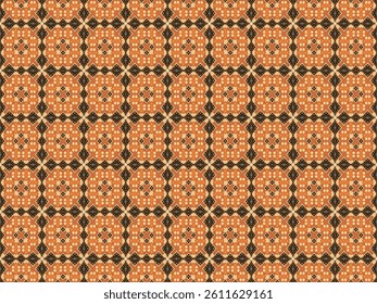 Seamless Symmetric Decoration Art Fabric Tile Cloth Shape Digital Luxury Fashion Graphic Textile Visual Wallpaper Texture Perspective Background Interior Design Geometric Endless Template Pattern.