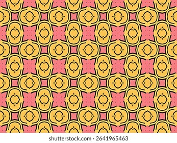 Seamless Symmetric Interior Design Graphic Fabric Art Geometric Tile Texture Template Endless Fashion Textile Perspective Background Digital Visual Wallpaper Cloth Decoration Shape Luxury Pattern.