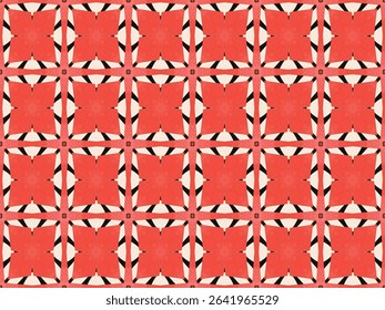 Seamless Symmetric Interior Design Graphic Fabric Art Geometric Tile Texture Template Endless Fashion Textile Perspective Background Digital Visual Wallpaper Cloth Decoration Shape Luxury Pattern.