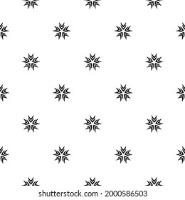 Seamless symmetric pattern with stars on white background. Vector illustration. Magic fireworks. Star line pattern. Stardust background. Constellation.