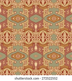 Seamless symmetrical handmade patterns. Vintage textures. Decorative background for vintage textures, textile, wrapping paper, cards, invitations, web design. Vector illustration