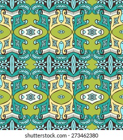 Seamless symmetrical handmade patterns. Vintage textures. Decorative background for vintage textures, textile, wrapping paper, cards, invitations, web design. Vector illustration
