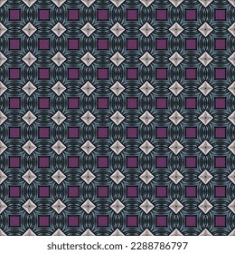 Seamless Symmetry Graphic Backdrop Fantasy Endless Decorative Tile Print Beautiful Vintage Interior Paper Wallpaper Retro Texture Luxury Fabric Shape Textile Background Fashion Design Art Pattern.