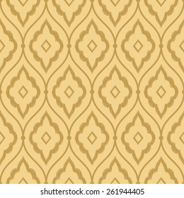Seamless tacha brown vintage persian ikat pattern vector