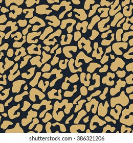 Seamless tan blue and brown leopard print tileable animal pattern vector