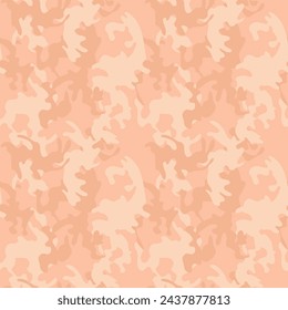 Seamless tan pink camouflage pattern vector