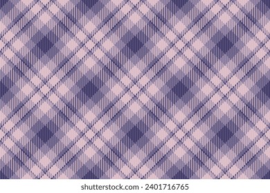 Seamless tartan background of texture fabric vector with a plaid pattern check textile in light and pastel colors.
