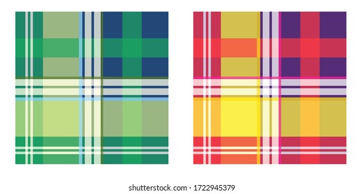 Seamless Tartan Check, Checker Plaid Seamless Vector Patterns, Scottish Repeating Plaid Fabric Pattern, Tartan Check Plaid Patterns for Checker Shirts, Repeat Pattern, Repeating Checks, Traditional