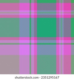 Seamless tartan check of fabric pattern textile with a texture vector plaid background in pastel and turquoise colors.