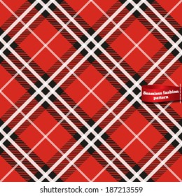 Seamless tartan fabric pattern