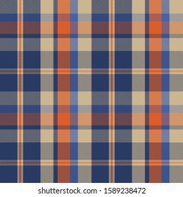 seamless Tartan Pattern in blue checks