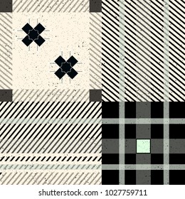 Seamless tartan pattern. Checkered red texture for clothing fabric prints and home textile.