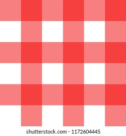 Seamless tartan pattern. Checkered red texture for clothing fabric prints and home textile.