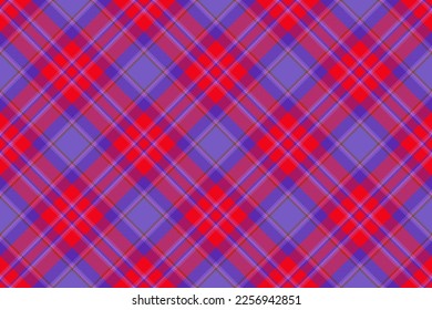 Nahtloses Tartan-Muster. Gewebe, Vektorplaid. Hintergrundtextur Textur Check-in rot und helle Farben.