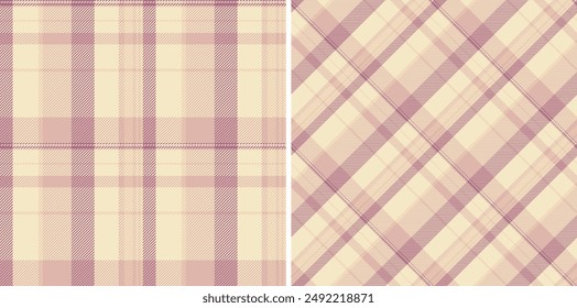 Seamless tartan pattern of fabric vector background with a plaid textile check texture. Set in fall colours. Tile flooring trends.