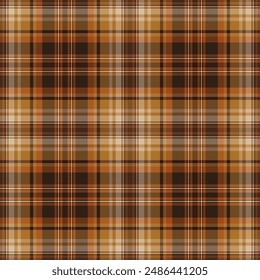 Seamless tartan pattern. Multicolored dark ombre check plaid in blue, red, and beige for flannel shirt or other modern clothing design.