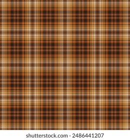 Seamless tartan pattern. Multicolored dark ombre check plaid in blue, red, and beige for flannel shirt or other modern clothing design.