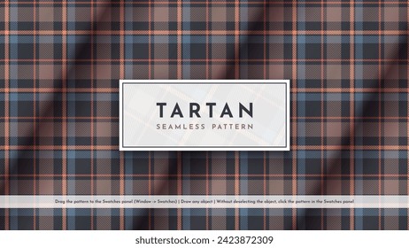 Seamless Tartan Pattern. Traditional Scottish Texture. Fashionable fabric. Textile Background. Vector eps 10