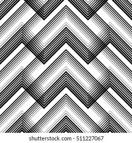 Seamless Tartan Pattern. Vector Black and White Woven Background. British Plaid Design. Abstract Diagonal Thin Line Art Pattern. Wrapping Paper Checks Texture