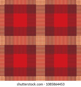 Seamless tartan pattern. Vector illustration.