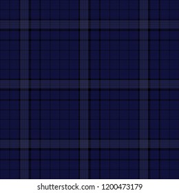 Seamless tartan pattern vector illustration for your traditional Scottish design. Minimal style abstract geometry background decoration in cold colors