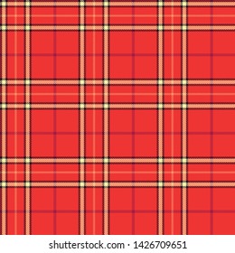 Seamless tartan pattern vector illustration