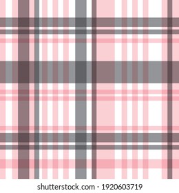 Patrón de Tartán sin incandescencias, Placa blanca para la mesa, tejidos y gráficos de moda de tela, camisa de franela, diseño vectorial.