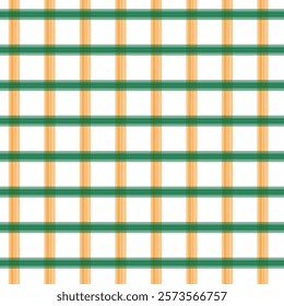 Seamless Tartan Patterns. Turquoise And Orange. Loincloth wallpaper, tablecloth, Scottish plaid. Fabric template background. Seamless squares Pattern. EPS Vector illustration