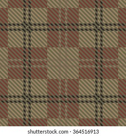 seamless tartan pattern-vector illustration. Scottish plaid fabric with stripes. Classical Scottish checkered plaid